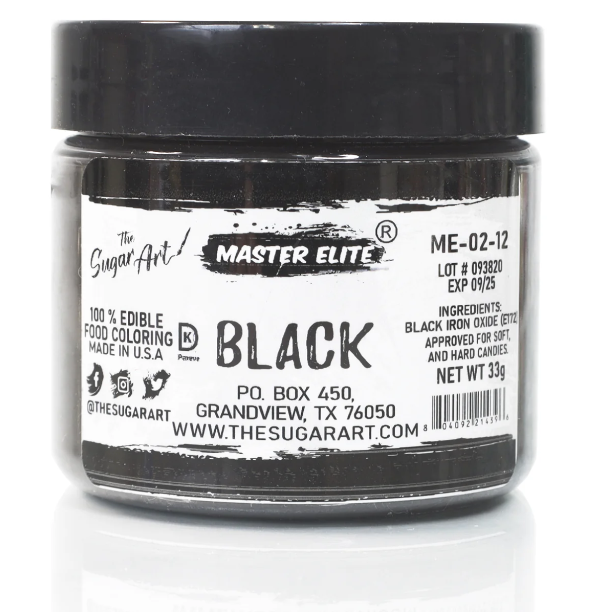 Black Master Elite Powder Food Color image 0