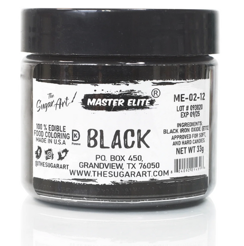 Black Master Elite Powder Food Color image 0