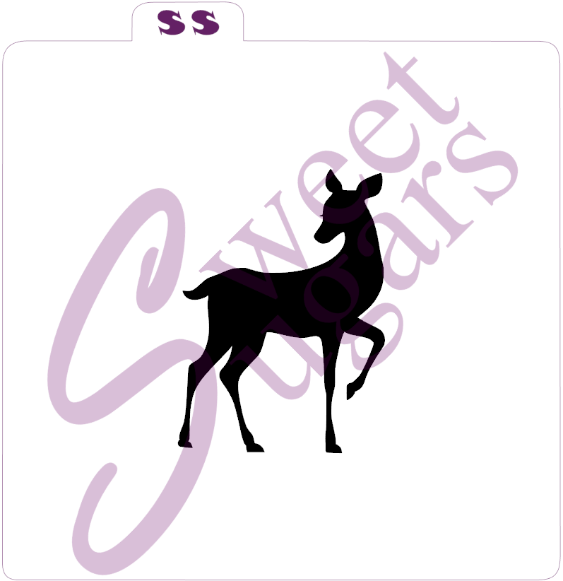 Doe / Deer Stencil - Traditional or Silkscreen image 0