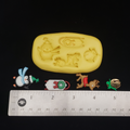 Penguin, Sled, Reindeer, Jingle Bell Mold for Fondant, Chocolate, & Clay, etc. image 0