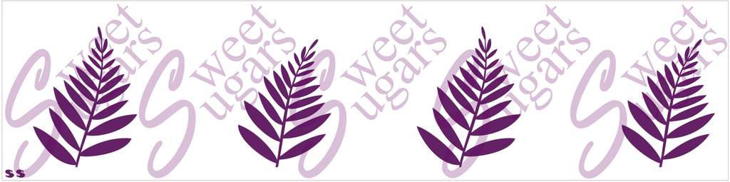 Cake - Large Fern Silkscreen Stencil - 2 Lengths Available image 1