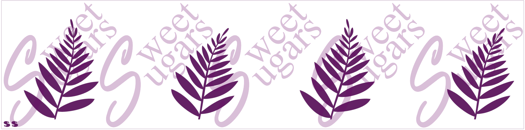 Cake - Large Fern Silkscreen Stencil - 2 Lengths Available image 1