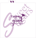 Congrats Grad Silkscreen Stencil image 0