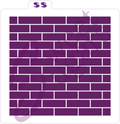 Brick Texture Background Stencil - Traditional or Silkscreen image 0