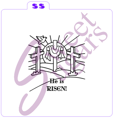 He is RISEN Paint Your Own (PYO) Silkscreen Stencil image 0