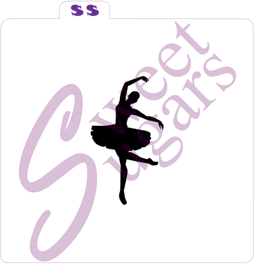 Ballet Dancer Silhouette #3 Silkscreen Stencil image 0