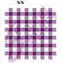 MINI Buffalo Plaid Background Silkscreen Stencil image 0