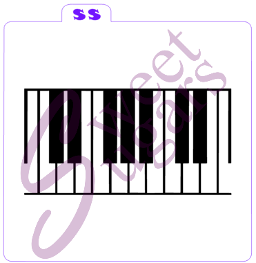 Piano Keys Silkscreen Stencil image 0