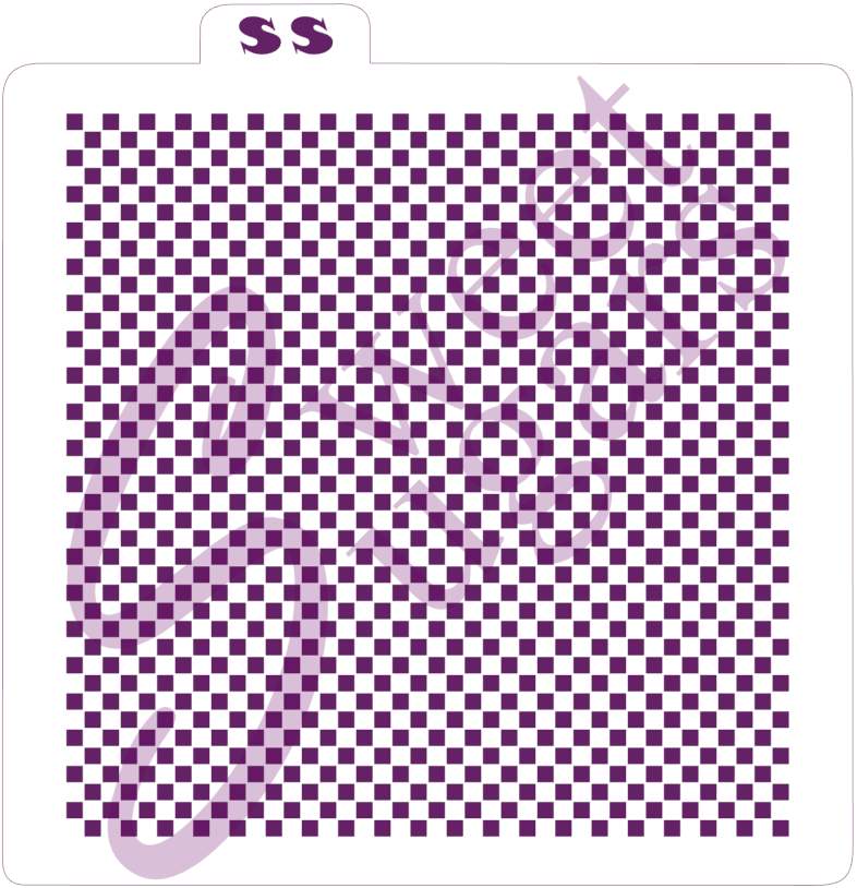 Micro Checkerboard Silkscreen Stencil image 0