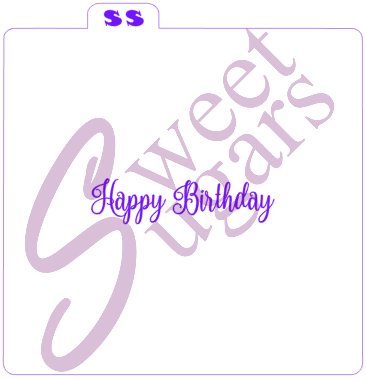 Happy Birthday Silkscreen Stencil image 0