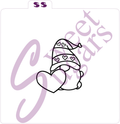 Gnome with Heart PYO Silkscreen Stencil image 0
