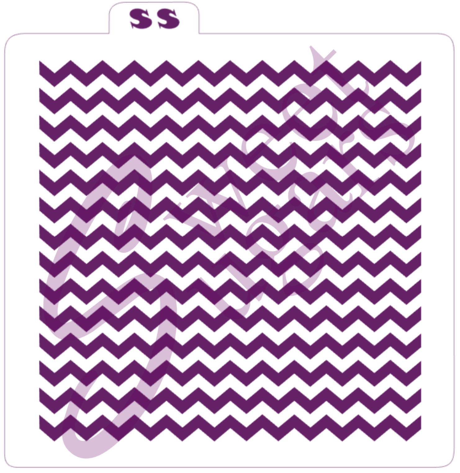 Mini Chevron Background Silkscreen Stencil image 0
