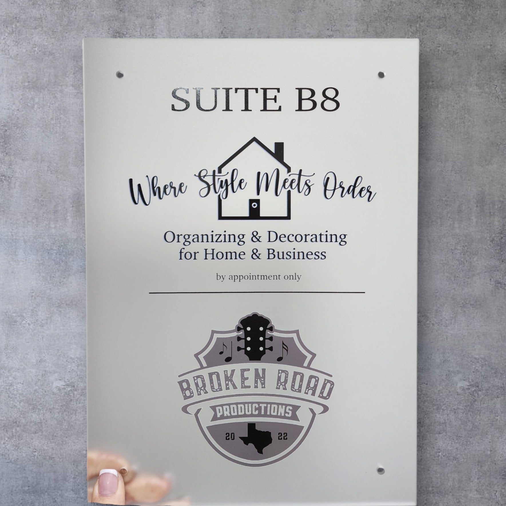 Acrylic Office Sign - Multiple sizes & colors available image 0