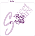 Feliz Dia Mama, Spanish Mother's Day Silkscreen Stencil image 0