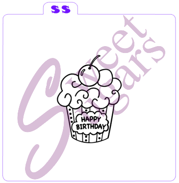 Cupcake Cutter/Silkscreen Stencil Combo (2 options) image 1