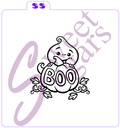 Boo Ghost Paint Your Own (PYO) Silkscreen Stencil image 0