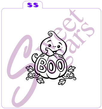 Boo Ghost Paint Your Own (PYO) Silkscreen Stencil image 0