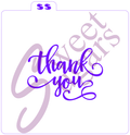 Thank You Silkscreen Stencil image 0