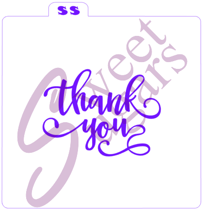 Thank You Silkscreen Stencil image 0