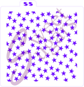 Stars Stencil- Scattered, Same Size, Traditional or Silkscreen image 0