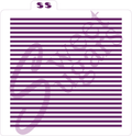 MINI Even Stripes Background Silkscreen Stencil image 0