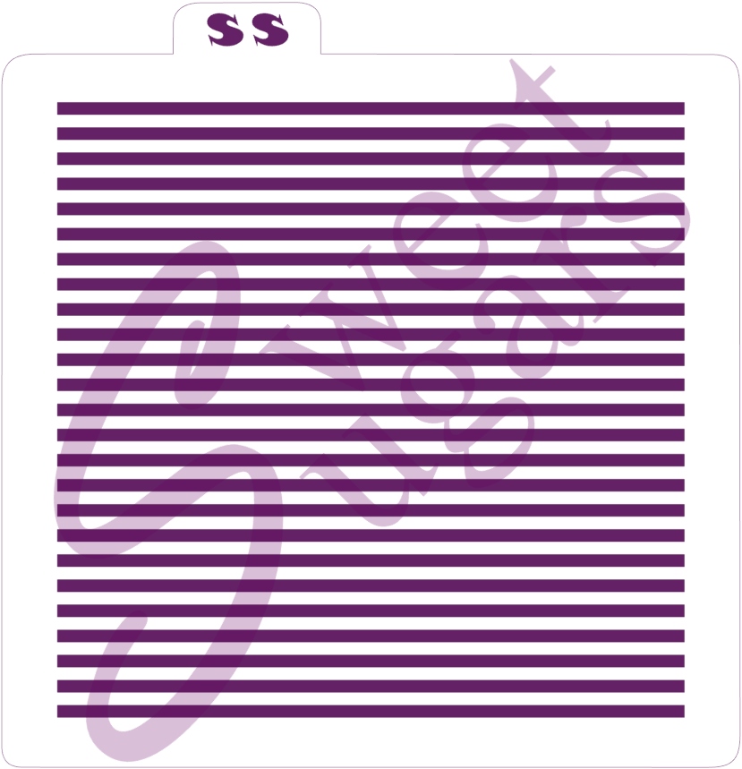 MINI Even Stripes Background Silkscreen Stencil image 0